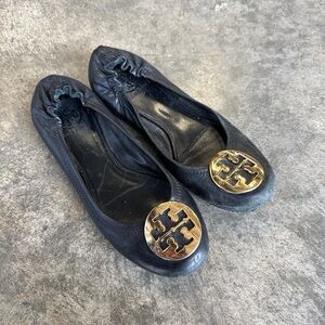 Tory Burch Black Ballet Flats